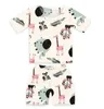 Baby kläder pyjamas barn sommar luftkonditionering soverskivor bambu bomull tecknad payamas sätter toppar byxor outfits sleepwear homewear czyq5564