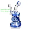 narghilè Dab rig riciclatore bong tonardo bong inebriante hitman piattaforma petrolifera tubo di vetro tubi dell'acqua cera quarzo chiodo gorgogliatore trasporto di goccia accetta bicchiere