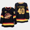 Temporada 50 Parche S-6XL 40 Elias Pettersson Vancouver Canucks 18 Jake Virtanen 6 Brock Boeser Camisetas de hockey personalizadas Hombres cosidos Mujeres Jóvenes