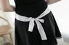 Kvinnors Anime Cosplay Förkläde Sexiga Klänningar Maid Fancy Dress Spetsdräkt Klubbkläder Volang Underkläder slingklänning Set uniform frestelse svart