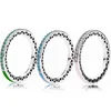 Anelli per coppie di cuori smaltati a 3 colori per gioielli da donna in argento sterling 925 Pandora con set di anelli originali