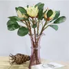 Artificial Protea Cynaroides Silk Protea Flower five colors short stems for Home Decorative Wedding Centerpieces