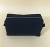 3pcs DIY Cosmetic Bag Women Canvas Plain Blank Large Capacity Protable Gold Zipper Wash tolitery Bag Beige Black