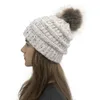 Mode Frauen Konfetti Gestrickte Hut Winter Warme Pom Pom Bunte Hut Dame Schädel Beanie Feste Weibliche Outdoor Caps 26 farbe DC071