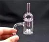 2 pezzi 25mm chiodo banger al quarzo con tappo in carb e perla Terp femmina maschio 10mm 14mm 18mm per Dab Rig Bong8755189