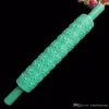 Plastic Non-stick Fondant Cake Embossing Roller Sugarcraft Decorating Lace Rolling Pin DIY Kitchen Baking Cooking Tool