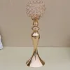 Bordscentrum Bröllop Blomma Vaser Crystal Candle Holder Candle Stick Bröllopsdekoration 42cm Tall Partihandel