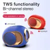 Musikhögtalare Bluetooth bärbar trådlös högtalare Stereo Surround Super HIFI Soundbar med TF-kort 3,5 mm Aux-kabel Spela musik