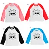 Wielkanoc Dziecko Koszula Hip Hop Rabbit Drukowane Kids Tees Z Długim Rękawem Raglan Koszule Baby Boy Topy Dziewczyny Odzież 4 Wzory DHW2023