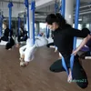 Hurtowo-elastyczne 5 metrów 2020 Aerial Yoga Hamak Huśtawka Najnowsze wielofunkcyjne pasy przeciwnawodobowe do szkolenia dla sportowania