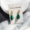 Colorful Shell Hoop Earrings For Women Summer Beach Bohemian Dangle Jewelry 2019