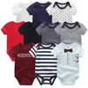 2020 macacãozinho Bebê 5-pack infantil Macacão Boygirls roupa listrada de Verão de alta qualidade ropa recém-nascido traje roupa