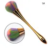 NA027 7 Styles Multicolor Foundation Face Makeup Brushes Set Water Drop Small Waist design Travel Cosmetic Makeup Beauty Brush Tool