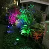 7 LED Zasilany słonecznym Lawn Light Spotlight Wodoodporna IP65 Outdoor Landscape Lights Kontroluj Wkładanie podłogi ogrodowe światło