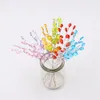 10 pièces goutte d'eau artificielle acrylique fleur tige cristal à la main mariage décoration de noël bricolage guirlande mouton artisanat fleur