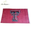 NCAA Texas Tech Red Raiders Flag 3 * 5ft (90cm * 150cm) البوليستر العلم راية الديكور تحلق المنزل حديقة العلم هدايا احتفالية