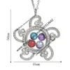 Magnetic Butterfly Dragonfly Flower Glass Living Memory Locket Pendant Pearl Cage Floating Charms Pendant Necklace With Steel Chain
