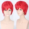 Taille: réglable Sélectionnez la couleur et le style 1 pièce 32 cm perruque courte Bob Head 8 couleurs perruques synthétiques résistantes à la chaleur pour hommes Cosplay