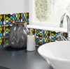 Fayans Peel ve Sopa Kendinden Yapışkanlı Çıkarılabilir Sopa Mutfak Backsplash Banyo 3D Duvar Sticker Duvar Kağıdı Fayans Çıkartmalar