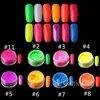 12 colori set Neon Pigmento Polvere per unghie Polvere Ombre Glitter per unghie Gradiente Glitter Iridescente Polvere acrilica Nail Art Decorazione8909557