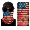 Cool Motorfiets Gezichtsmasker Amerikaanse Vlag Fietsen Buisvormige Naadloze Bandana's Vissen Balaclava Headscarf Mask 10pcs / lot