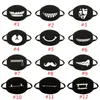 Fashion Black Face Mask Printed Anti Dust Women Autumn Winter Cycling Wearing Mouth-muffle Women Warm Protector Cotton Face Mask Sale INS