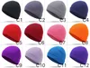 21 Cores Acrílico De Malha Beanie Pure Color Chapéus Homens e Mulheres Casais De Tricô Crânio Caps Headgear