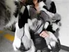 Moda-Mulit Colors Pained Womens Faux Fur Peles Moda Plus Size Womens Imitação Pele Open Stitch Fêmeas Roupas