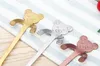 Linda cuchara de oso de dibujos animados 5 colores cuchara de acero inoxidable para niños mango de oso creativo cucharas colgantes