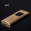 Ultratin Creative Windproect laddning Ljusare Power Display Fingeravtryck Touch Induktion Cigarettändare USB Metal Lighter4041394