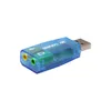 Zewnętrzna karta dźwiękowa USB Adapter Audio USB do 3,5 mm Mikrofon Słuchawki 3D Adapter dźwięku Audio Adapter do laptopa