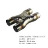 Ship Stainless Steel 201 Muffler 2 5'' 3'' In Out Car Exhaust System X-pipe in 1 mm thickness Universal M209n