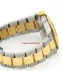 Christmas gift Mens watch BLUE SUB 16613 STEEL 18K YELLOW GOLD TWO TONE203A