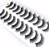 2019 NEW 10 pairs 100 Real Mink Eyelashes 3D Natural False Eyelashes Mink Lashes Soft Eyelash Extension Makeup Kit Cilios 1173537799