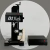 산업용 공압 마킹 기계 금속 프린터 스테인레스 스틸 알루미늄 명판 커터 배치 번호 축 회전