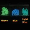 Luminosa Glowing 6mm 8mm Quartz Terp Pérola Bola Inserção com Verde Azul Claro Vidro Terp Top Pérolas para Quartz Banger Prego
