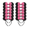 12pcs espumoso rosa brillo lentejuelas de lente de lentejuelas diadema para fiesta de cumpleaños accesorios para el cabello de halloween 12 lentejuelas rosa 1227J