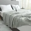 solido grigio rosa gettare per divano letto divano maglia coperta coperta primavera estate viaggi coperte moderni nordici getta