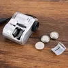 Helt ny Mini Lens 60x Pocket Förstoringsglasmikroskop med LED Light Smycken Jeweler Loupe Valutakontor