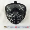 Nieuwe Halloween Punk Rivet Mask Demon Cos Game rond Horloge Hond 2 Waakhond Masker Klinknagel Dood