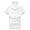 Hemd Für Männer Baumwolle Kurzarm Business Casual Print Polos Shirts Männliche Mode Atmungsaktive Tops Tees Kleidung