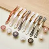 8021-Amber White Door Handles Wardrobe Drawer s Kitchen Cabinet Knobs and Handles Fittings for Furniture Handles European Style5804255