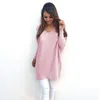 Loose Autumn Tops New Womens Ladies V-Neck Warm Sweaters Casual Sweater Jumper Tops Outwear 12 Colors