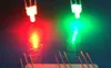 Mélanger OEM 10 types de diodes LED bicolores à dessus plat de 2mm, rouge/blanc rouge/bleu rouge/vert rouge/jaune