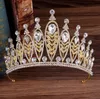 Tiaras de noiva Acessórios para vestidos de festa de casamento Coroas de penas de pavão Tiaras de diamante Jantar Festa Desgaste de aniversário Wom296Z