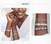 925 Sterling Silver Women Armband för P Style Reflection Logo Clip Charm Crown Clipeteral Armband Set med oringal box8279464