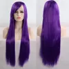 Cartoon Wig Cosplay مستقيم طبيعية طويلة 80cmsynthetic شعر مستعار للمرأة غير الجانبية cosplay