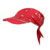 ISHOWTienda Moda 1 PCS Kadınlar Hindistan Müslüman Retro Çiçek Pamuklu Düz Renk Havlu Kapağı Brim Turban Beyzbol Şapka Sarma Gölge Cap7202514
