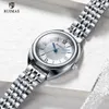 Ruimas婦人Quartz腕時計高級ビジネス腕時計ステンレススチール防水ドレス腕時計レディオレオギオフェミニノクロック593