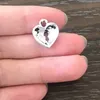 DIY Biżuteria Clip on Charm Dangle Charms Antique Silver Tone Valentine Heart Lock Charm na bransoletki Naszyjnik Kolczyki Zamek ciągnie